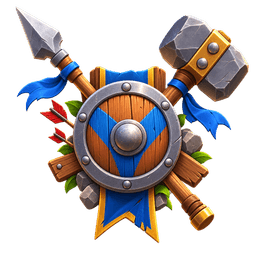 Crossed swords and shield